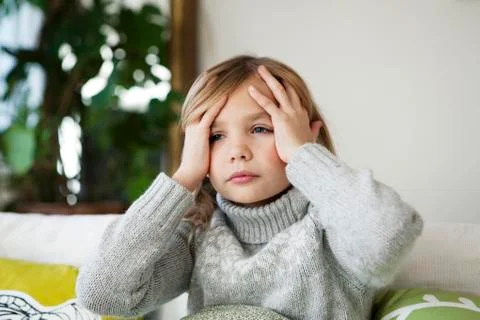 Sick child 스톡 사진