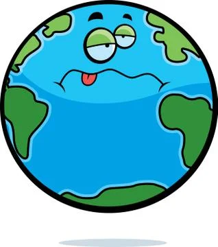 Sick Earth Illustrazione stock