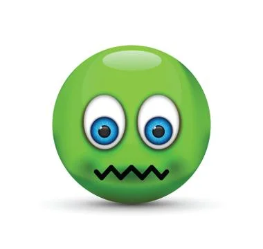 Sick emoji 스톡 일러스트
