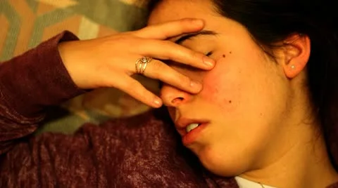 Sick girl Video stock 20470437