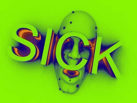 Sick Stock Illustration