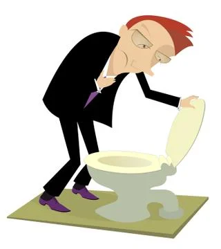 Sick of it all Stock Illustration