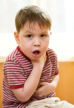 Sick kid Stock Photos