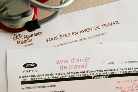 Sick leave Foto stock