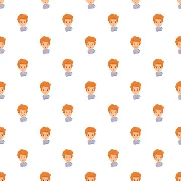 Sick man character icon pattern background Stock Illustration