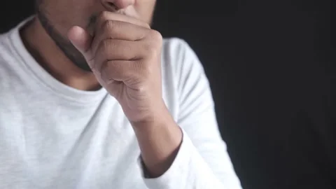 Sick man got flu allergy sneezing and blowing nose. Stock Footage 167020623