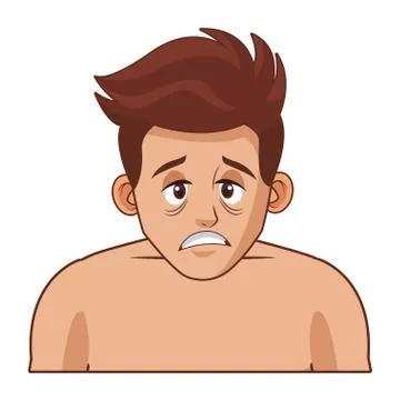 Sick man icon Illustrazione stock