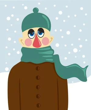 Sick man Stock Illustration