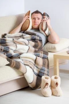 Sick man Stock Photos