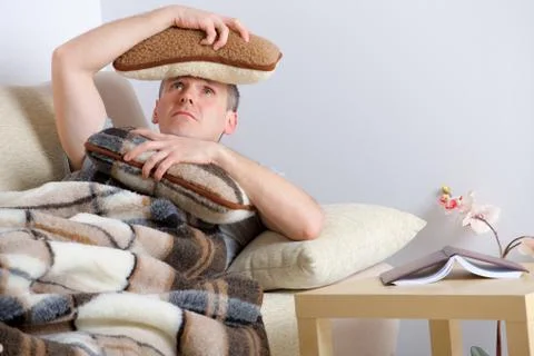 Sick man Stock Photos