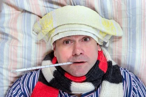 Sick man Foto stock