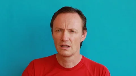 Sick man sneezing Stock Footage 40310574