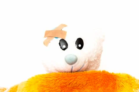 Sick teddy Stock Photos