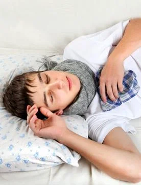 Sick Young Man Stock Photos
