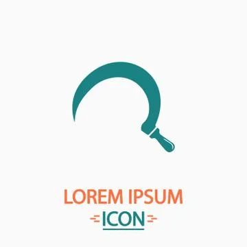 Sickle computer symbol Stock Illustration