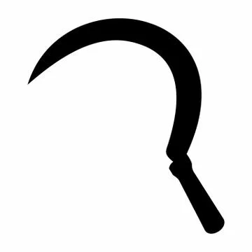 Sickle dark silhouette Stock Illustration