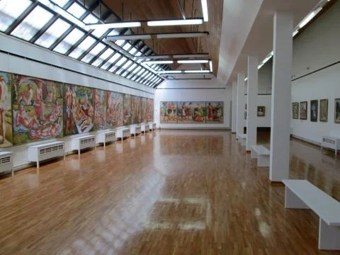 SID, SERBIA - MAY 2: Paintings In Art Gallery Sava Sumanovic, Sid Stock Photos