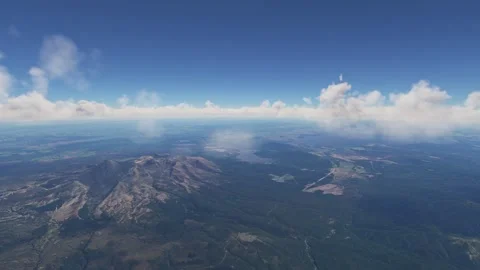 Side aerial drone view of Whanganui - Tongariro National Park. New Zealand Vídeo Stock 269329434
