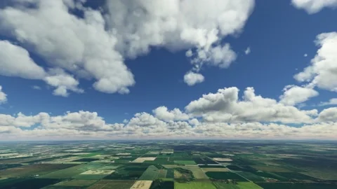 Side Aerial Shot of Lethbridge; Alberta. Canada Stock-Footage 238550495