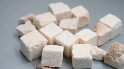 Side angle pan view herb FuLing or Poria or Indian Buead Stock Footage 146112528