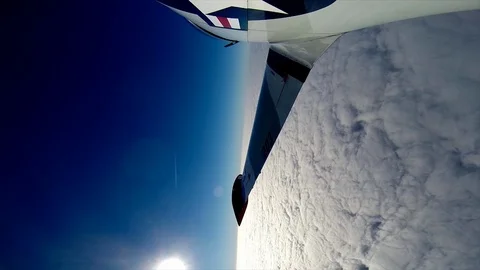 Side Angle Plane Flying  Stock Footage 92441451