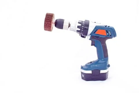 Side angled view of drilling machine Stock Photos