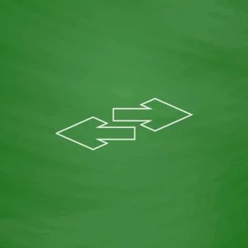 Side arrow computer symbol Illustrazione stock