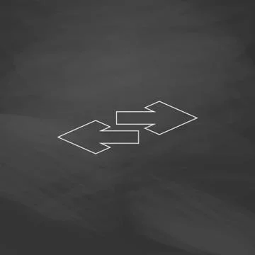 Side arrow computer symbol イラスト素材