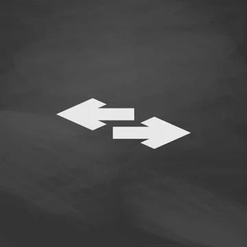 Side arrow computer symbol Stock Illustration