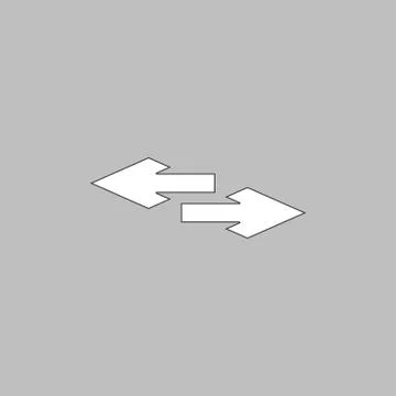 Side arrow computer symbol Illustrazione stock