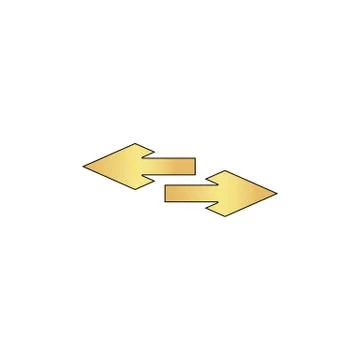 Side arrow computer symbol Stock Illustration