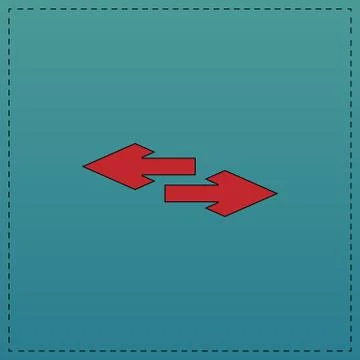 Side arrow computer symbol Stock Illustration