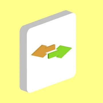 Side arrow computer symbol Illustrazione stock