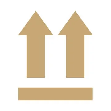 This side up arrows sign Stock Illustration