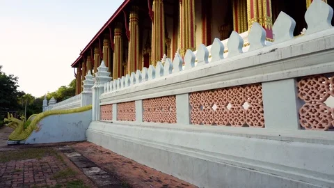 Side of asian temple Stock Footage 83262788