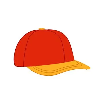 Side baseball cap cartoon vector illustration Stock Illustration