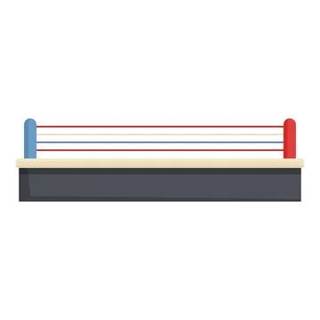 Side boxing arena ring icon cartoon vector. Training place Stock Illustration
