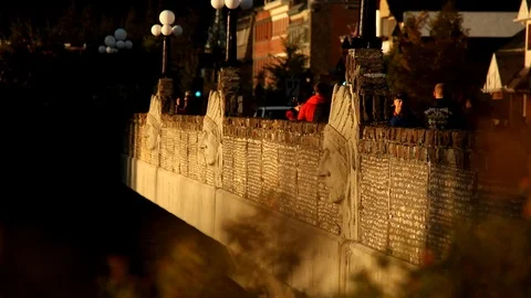 Side of bridge Stock Footage 101987959