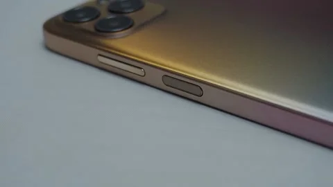 Side buttons of the smartphone 스톡 동영상 169692625