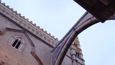 The side of Cattedrale di Palermo Stock Footage 88642241