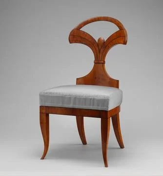 Side chair (one of a pair) ca. 181520 Circle of Josef Danhauser The years b.. 스톡 사진