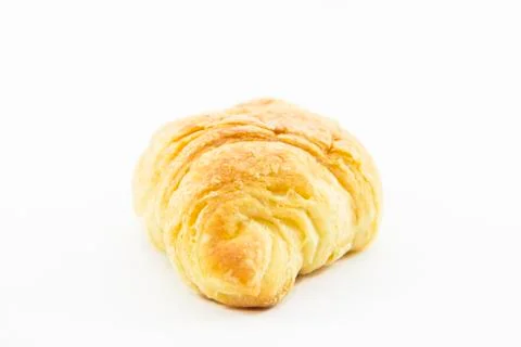 Side of croissant with gold texture Stock Photos