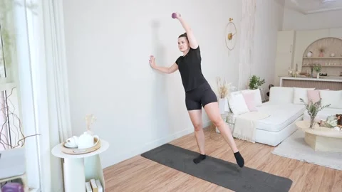 Side Crunch left Stock Footage 314186942