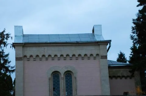 Side of a crypt Stock Photos