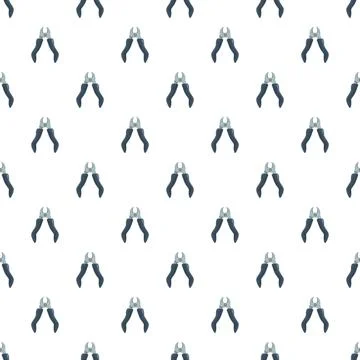 Side cutter tools forming seamless industrial pattern 스톡 일러스트
