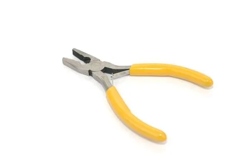 Side-Cutting Pliers on the white background Stock Photos