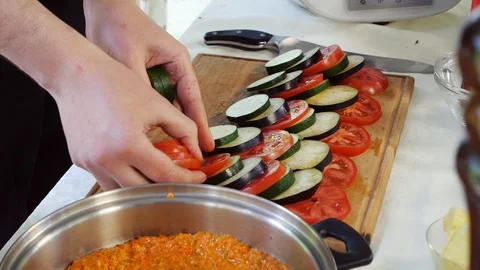 Side dish of baked vegetables Stock-Footage 105398871