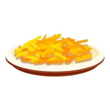 Side dish of grated cheddar cheese is sitting on a plate Ilustración de archivo