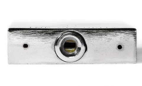 Side of door lock close up Foto stock