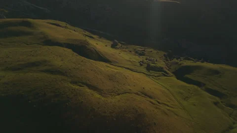 Side Drone Flight Over Alpine Valley Near Lastoi de Formin Stock Footage 336738158